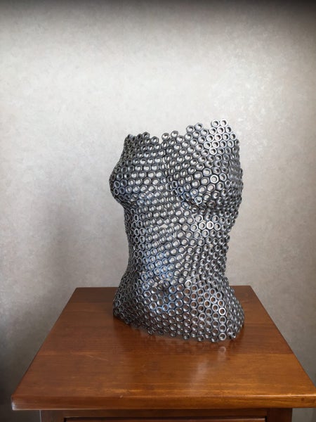Stainless Steel Torso Sculpture Carousel 1