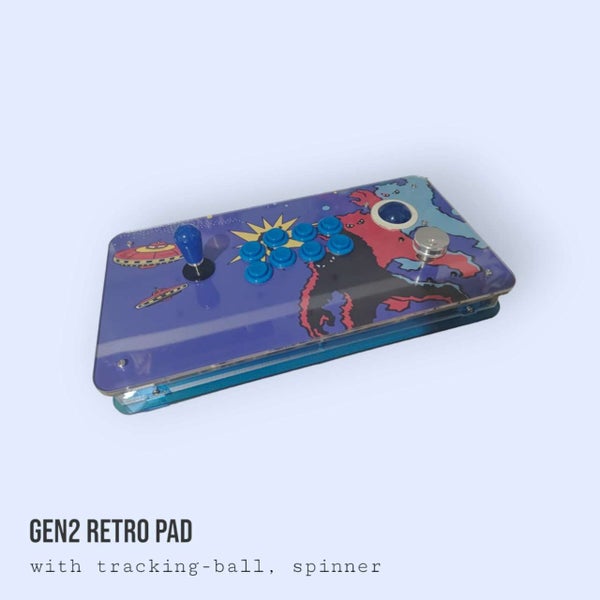 Arcade Pad with Tracking Ball and Spiner, Premium Quality. Acrycade gear Carousel 1