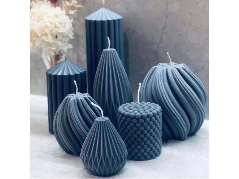 DIY Candle Silicone Mold Geometric 3D Shape Resin Epoxy Mould For Handmade Soap Carousel 2
