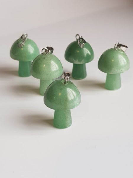 Green Aventurine Mushroom Pendant Carousel 2
