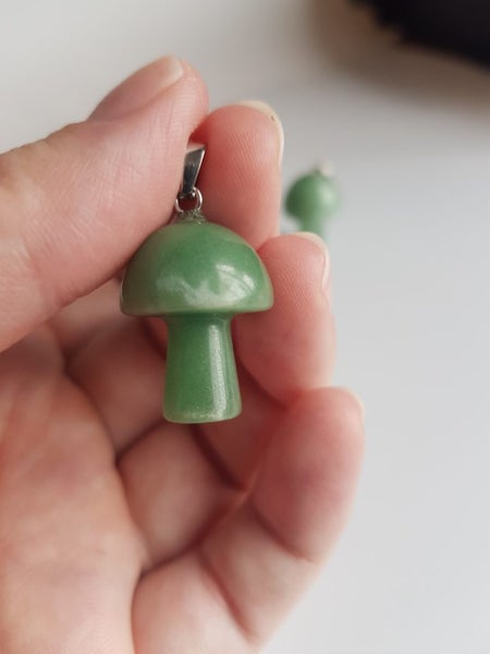 Green Aventurine Mushroom Pendant Carousel 3