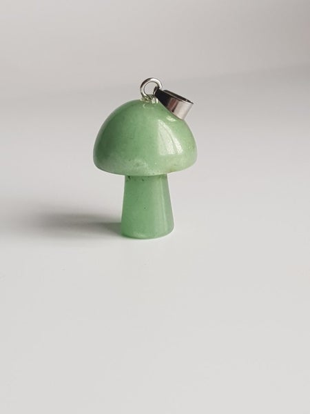 Green Aventurine Mushroom Pendant Carousel 1