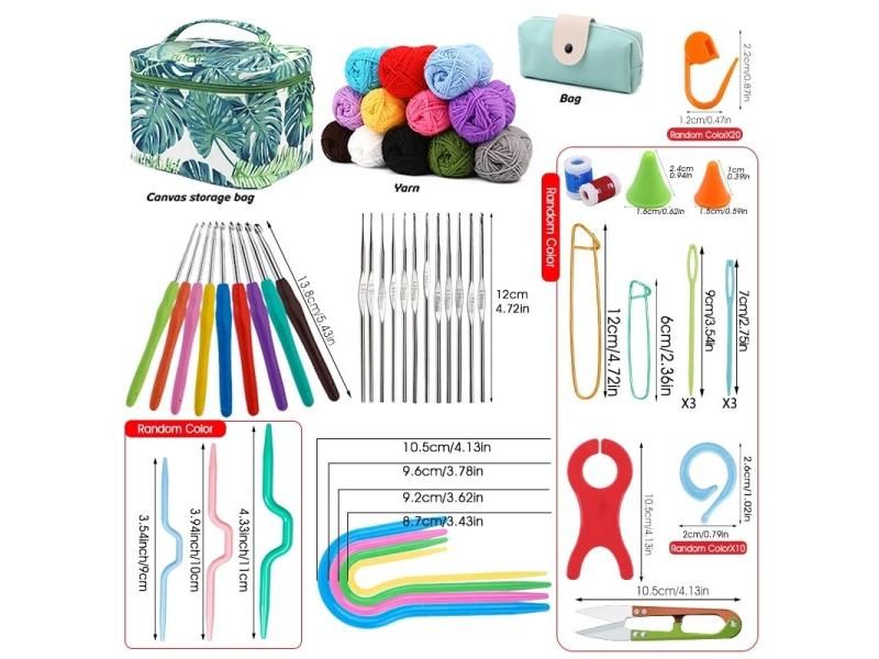 KRABALL Cotton Yarn Thread Ball For Crochet Knit Hook Sets Hand Knitting Carousel 2