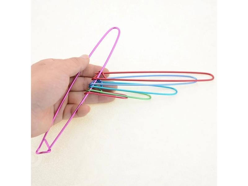 6PCS/Set Aluminum Knitting Needles Clip Craft Stitch Holders Safety Pins Carousel 1