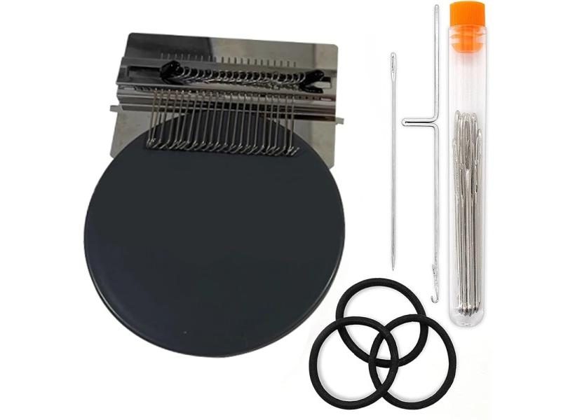 Mini Darning Knitting Machine Small Loom Machine Tools Easy To Carry Small Loom Carousel 1