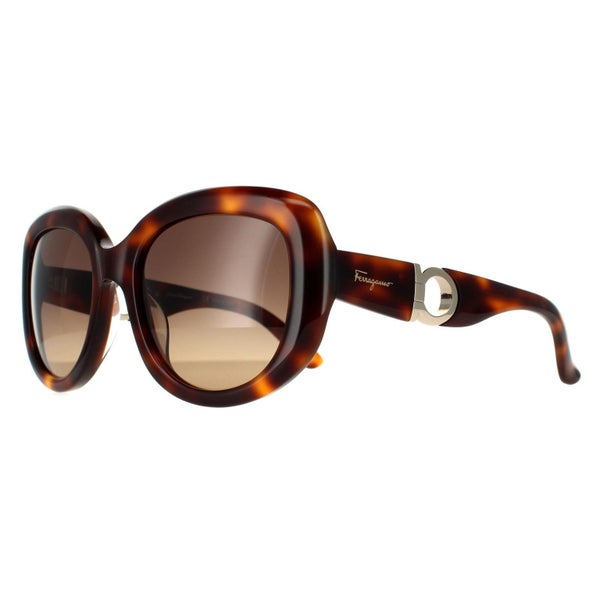 Salvatore Ferragamo Sunglasses SF727S 214 Tortoise Brown Gradient Carousel 2