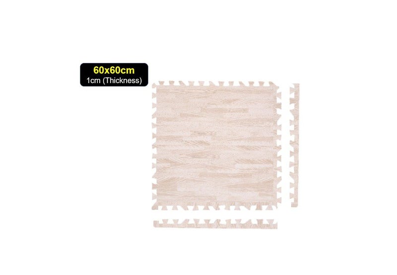 PTN 1cm Wood Pattern Color Eva Foam Mat 60 x 60cm Safety Play Mat Jigsaw Carousel 1
