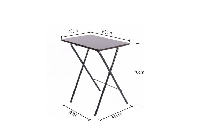 PTN 60cm BLACK Folding desk Easy Storage Computer table Bookcase Home Office Carousel 2