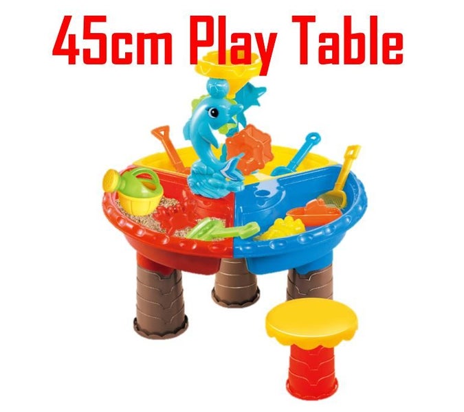 PTN ROUND Kids Child Outdoor Sand and Water Table Play Set Toys Beach Sandpit Carousel 1