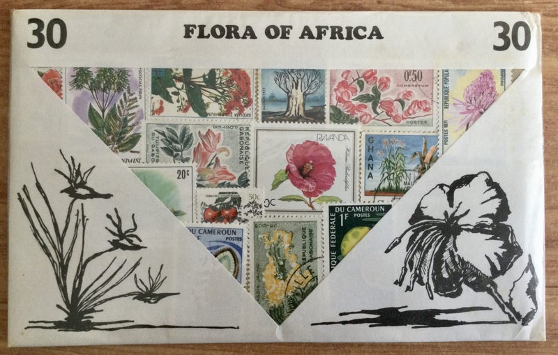 30 Flora Stamps Of Africa Used Carousel 1