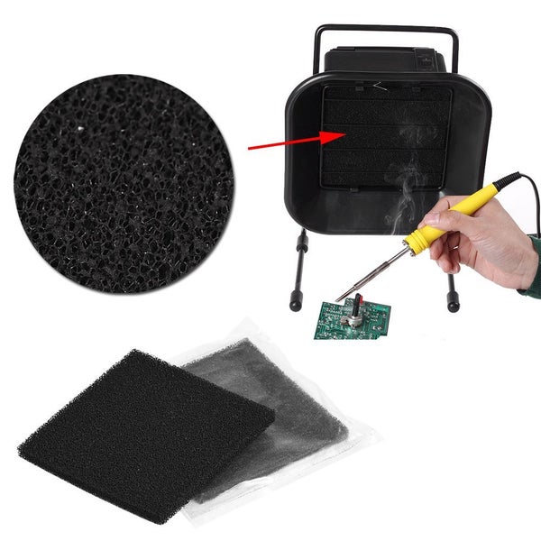 10pcs Activated Carbon Filters 13cm x 13cm for Soldering Smoke Absorber Carousel 2