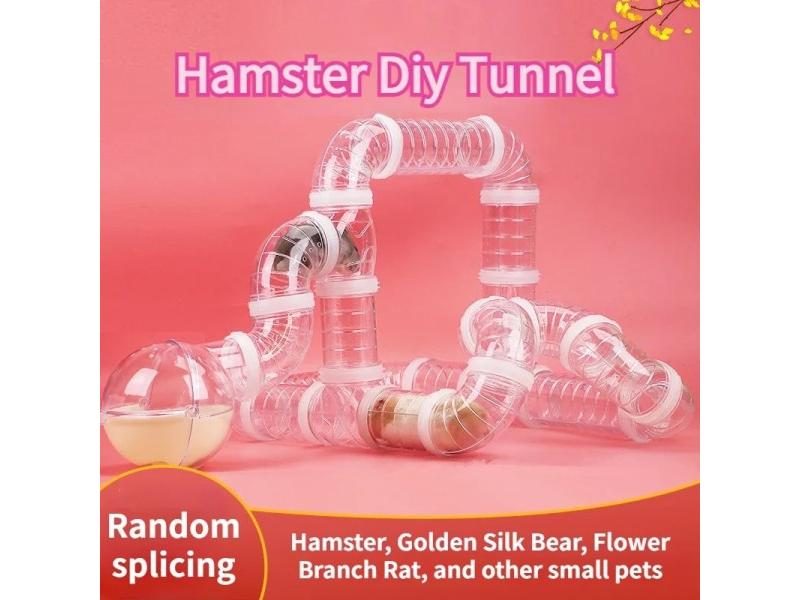 Hamster Toy Maze DIY Cage With Tubes Tunnel Set Carousel 2