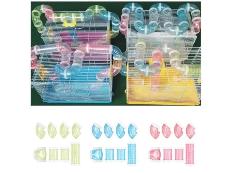 Hamster Tunnel Plastic DIY Maze Tube For Small Animal Accessories Carousel 2
