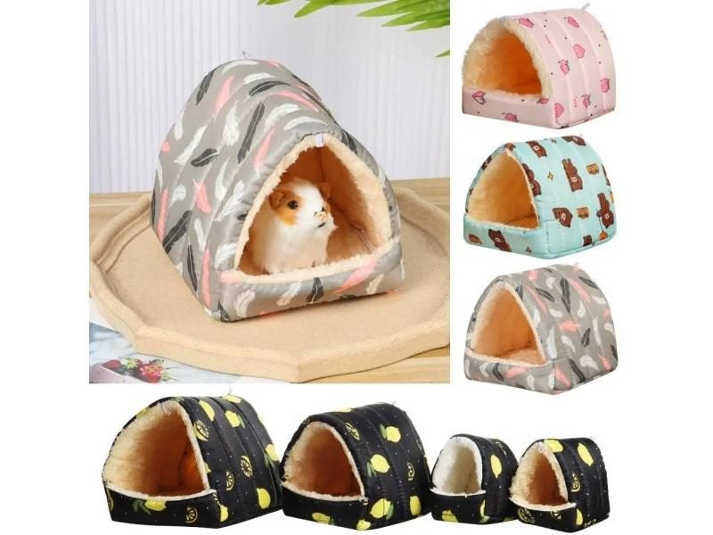 Small Animal Sleeping Bed For Hamster Rabbit Squirrel Guinea Pig Winter Warm Carousel 2