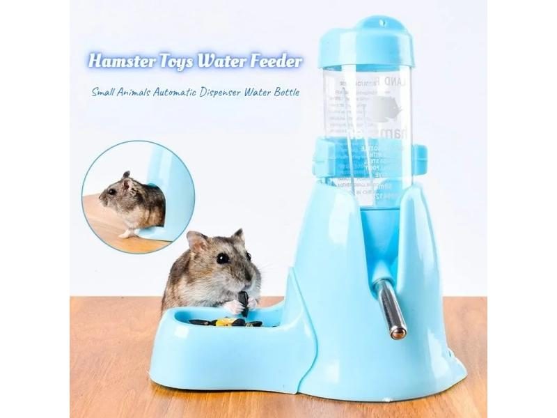 Hamster Toys Water Feeder Small Animals Automatic Dispenser Water Bottle Bowls Carousel 2