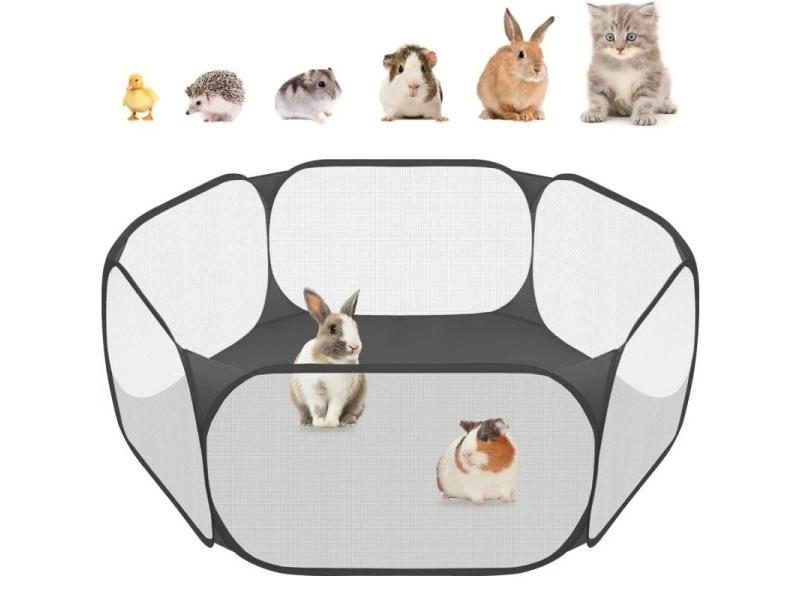 Portable Small Pet Cage Cat Dog Open Folding Yard Fence Carousel 2