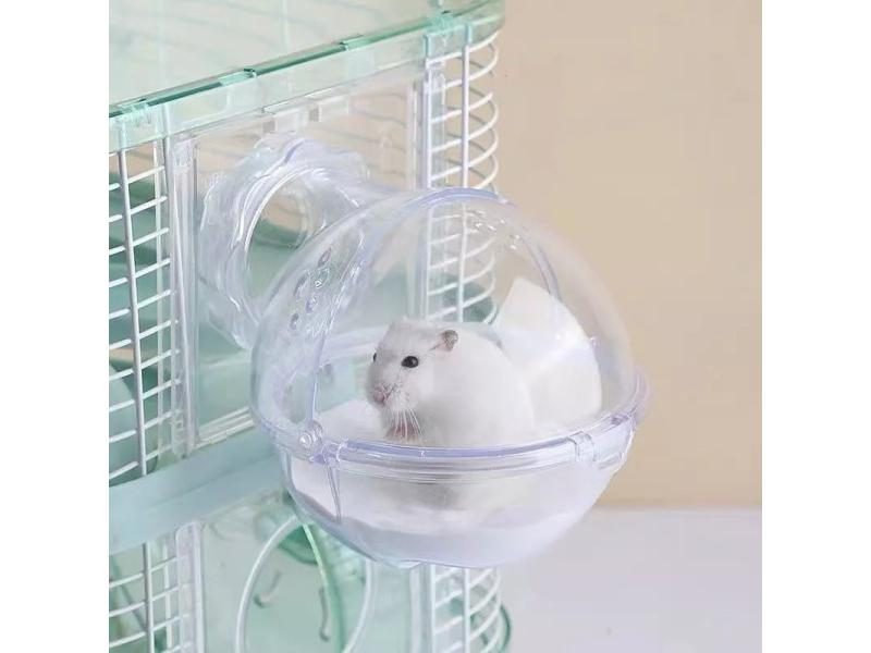 Hamster Bathroom Hamster Toilet Mouse Gerbille Pet Cage Box Bath Sand Room Toy Carousel 2