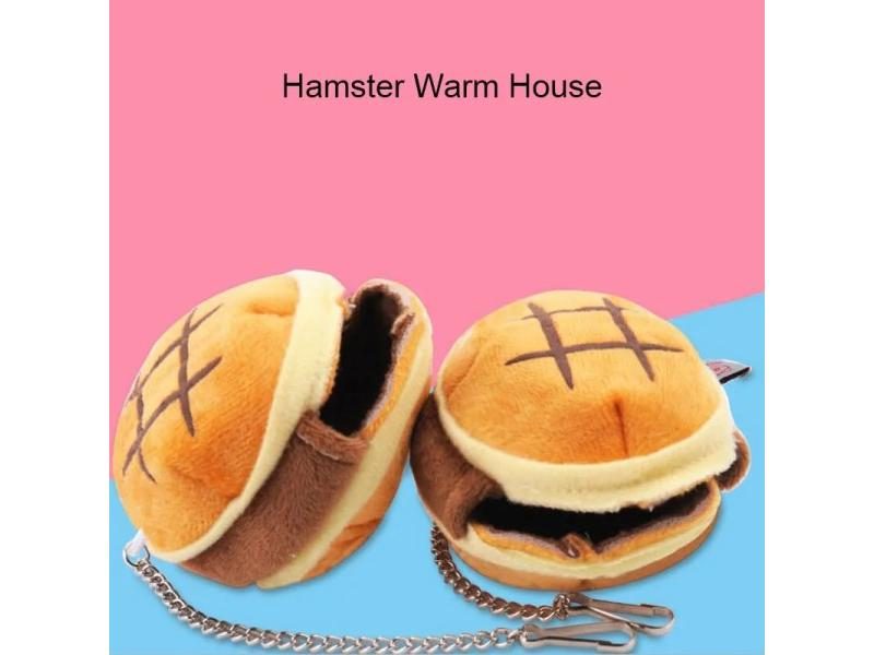 Cute Hamster Bed House Winter Warm Coral Velvet Pet Nest Supplies Carousel 2