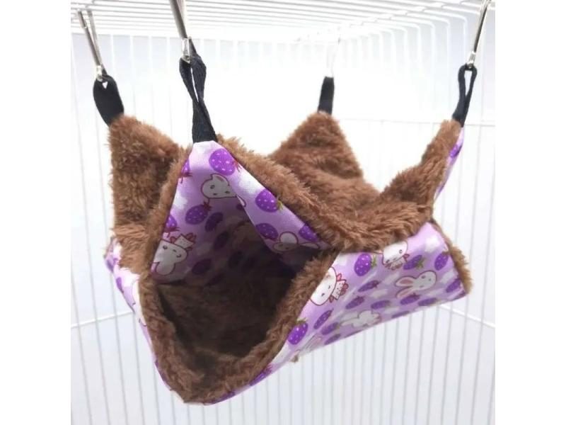 Pet Pet Double Layer Plush Hanging Nest For Small Pets Winter Warm Carousel 2