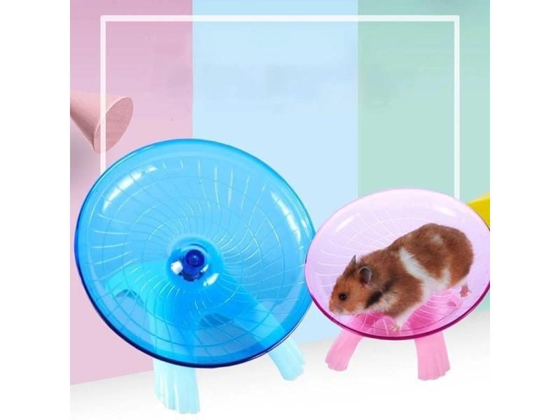 Pet Hamster Squirrel Mouse Running Disc Exercise Wheel Carousel 2
