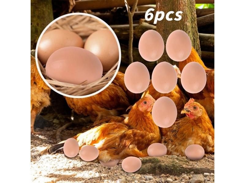 6/12PCS Hatching Egg Easter Hen Poultry Hatch Breeding Simulation Fake Plastic Carousel 1