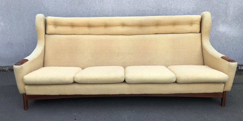 Danish Midcentury 4 Seater Sofa in Teak Carousel 2