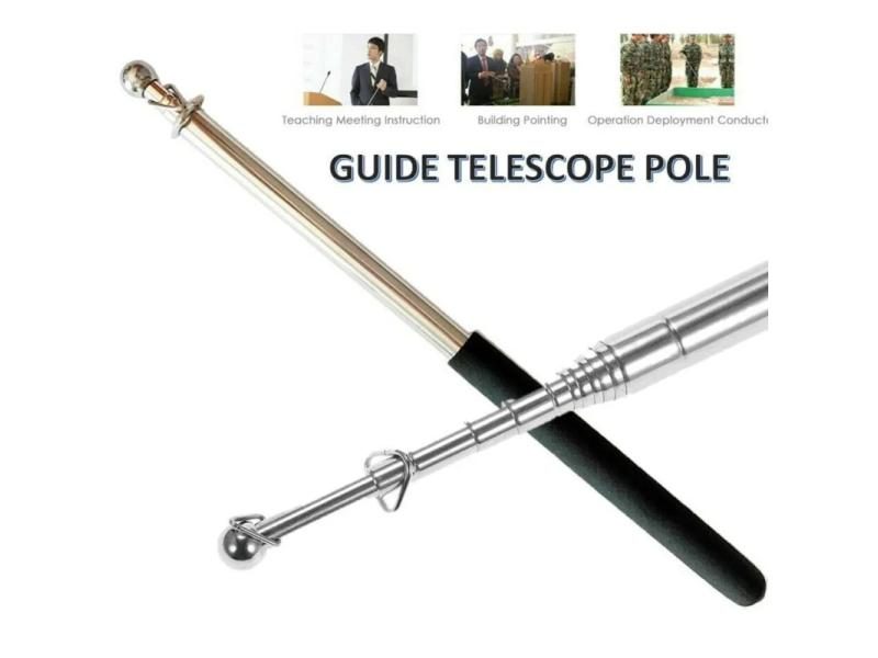 1.6 Meter Outdoor Flagpole Stainless Steel Telescopic Flag Pole For Teachers' Carousel 1