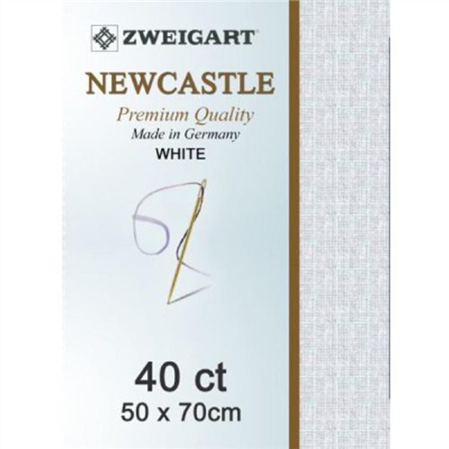 Zweigart Newcastle 40ct Fabric White Carousel 1