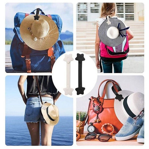 2x Outdoor Magnetic Magnet Hat Clip Hat Holder Hands-Free Bag Practical Gadget Carousel 8