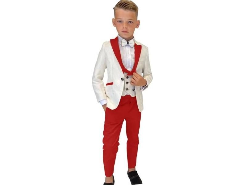 Paisley Classic 3 Piece Boy's Tuxedo Outfit For Party Carousel 1