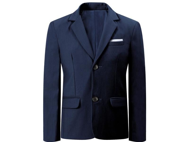 Boys Blazer Kids Wedding Formal Jacket Birthday Party Suit Carousel 1