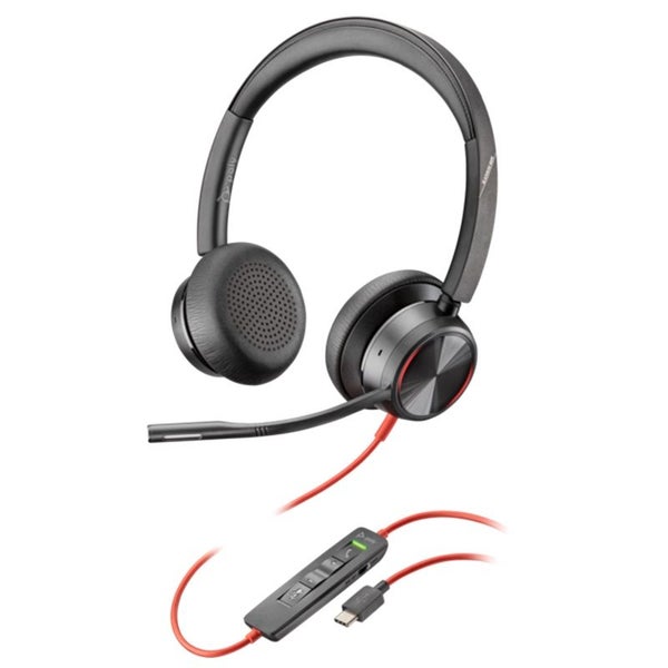 Poly Blackwire 8225 Stereo Headset - UC, USB-C, USB-C/A Adapter (8X223AA) Carousel 1