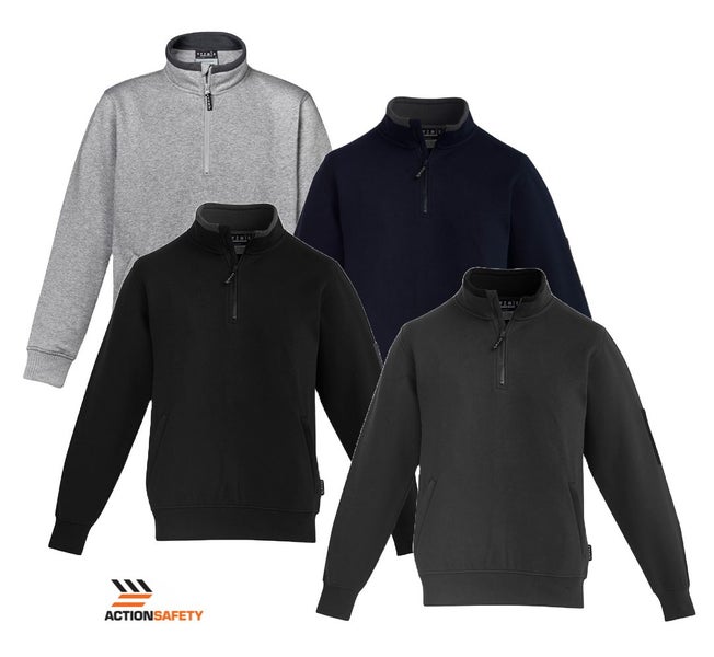 Syzmik Mens 1/4 Zip Brushed Fleece - 4 Colours - Sizes 2XS to 7XL Carousel 1