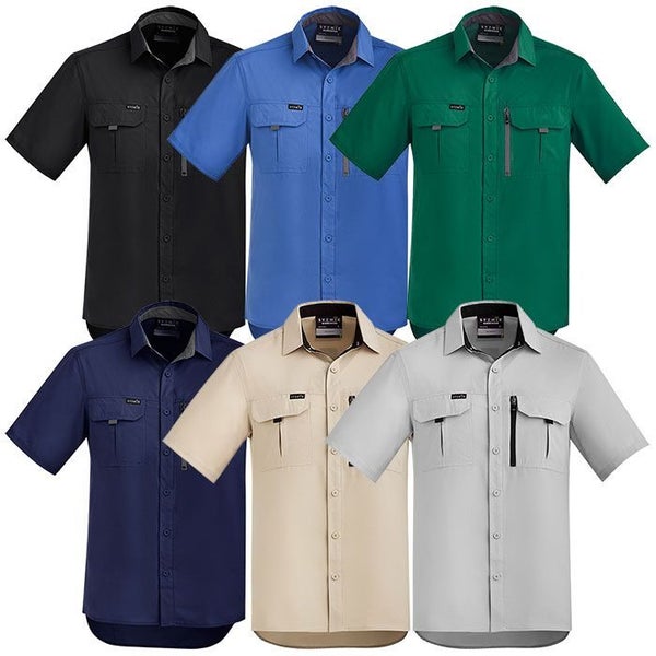 Syzmik Mens Outdoor SS Shirt - 6 Colours - Sizes 2XS to 7XL Carousel 1