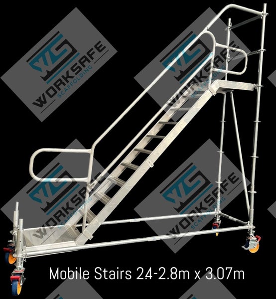 Mobile Stairs 2.4-2.8m High x 3.07m Carousel 1