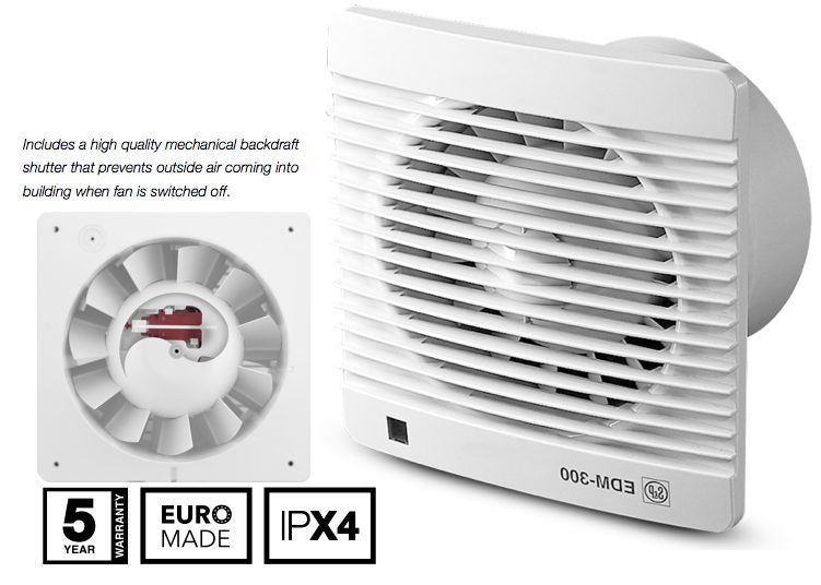 Extractor Fan EDM Series 100mm Duct Size Carousel 1