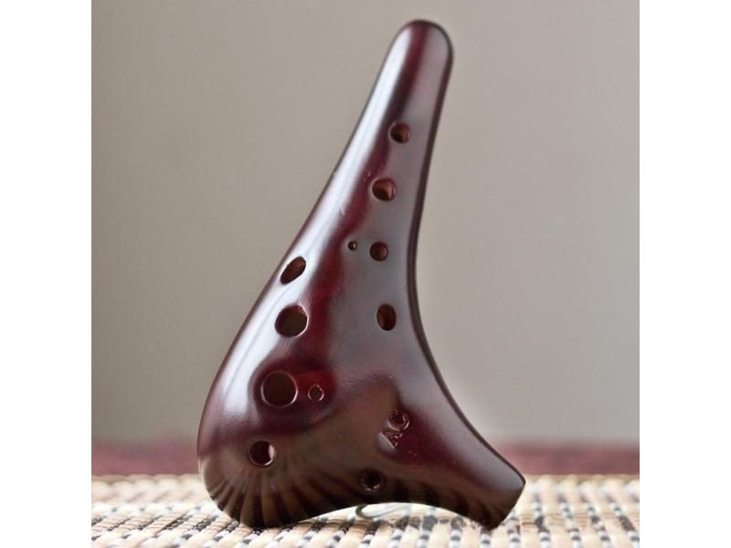 12 Hole Alto Tone C Key Ceramic Ocarina Flute Legend Of Ocarina Professional Carousel 1