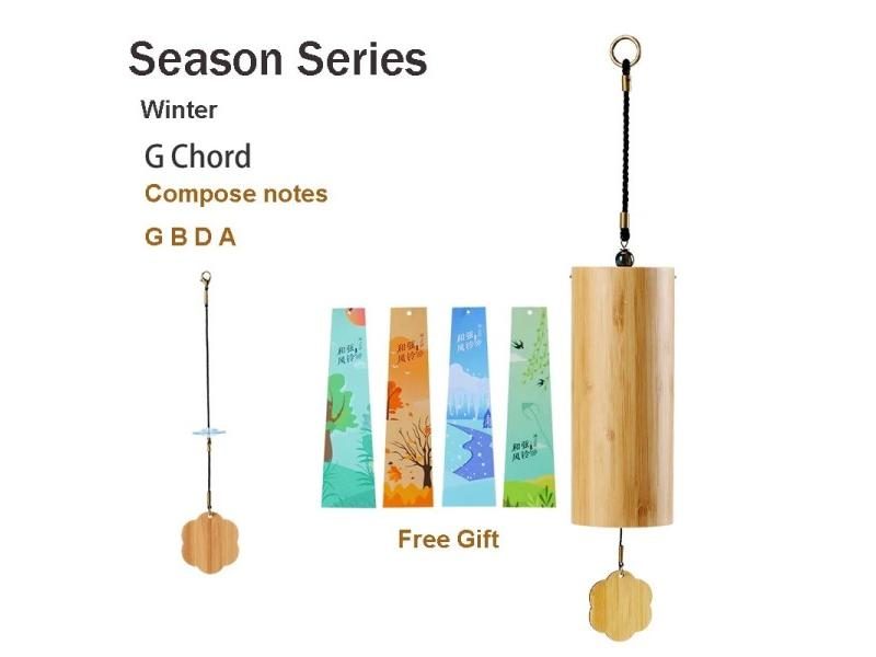 Hluru Windbell Bamboo Wind Chime 8 Tone Rods Windchimes Zen Meditation Craft Carousel 1
