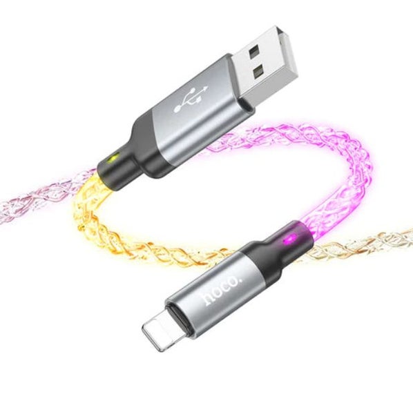 USB Cable With Colorful LED - Lightning Carousel 1