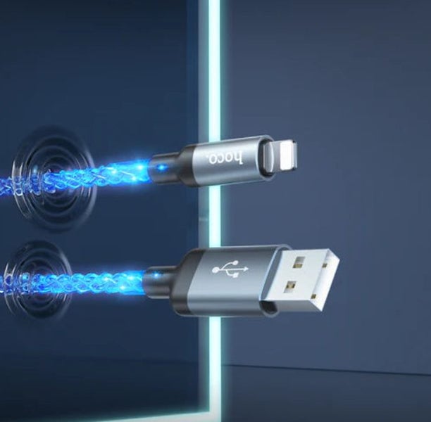 USB Cable With Colorful LED - Lightning Carousel 6