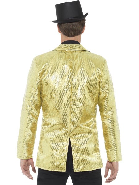 Gold Jacket Sequin Costume Cabaret 20s Jazz Gatsby Magician Top Jacket Carousel 2