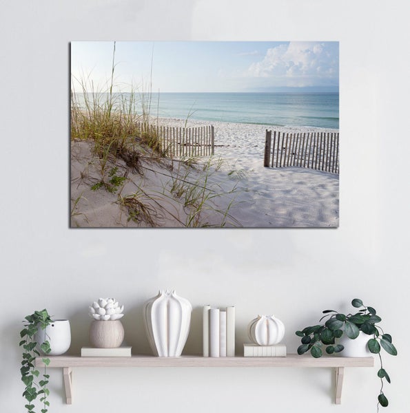 1 PANEL FREE SHIPPING - Large Canvas Art Print - Beautiful Beach at Sunrise Carousel 3