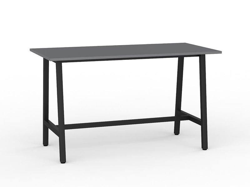 Knight's Cubit Bar Leaner Table 1600mm x 800mm - Black Frame (Choice of Workt... Carousel 2