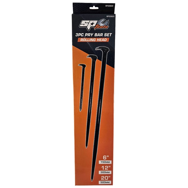 SP Tools 3pc Heavy Duty Rolling Head Pry Bar Set - SP33820 Carousel 2