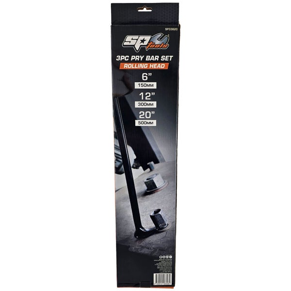 SP Tools 3pc Heavy Duty Rolling Head Pry Bar Set - SP33820 Carousel 3