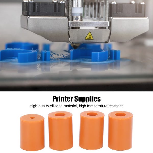4pcs Silicone Hot Bed Leveling Column Fit for 3D Printer Ender-2/Ender 3/Ender Carousel 3