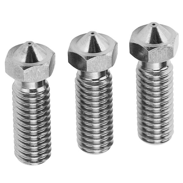 3Pcs Hardened Volcano Nozzle High Temperature 3D Printing Extruder Print Head Carousel 3