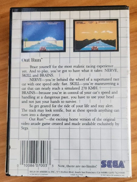 Out Run SEGA Master System Carousel 2