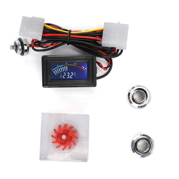 Computer Water Cooling Thermometer Flowmeter Set for Tubes PC Accessory Carousel 2