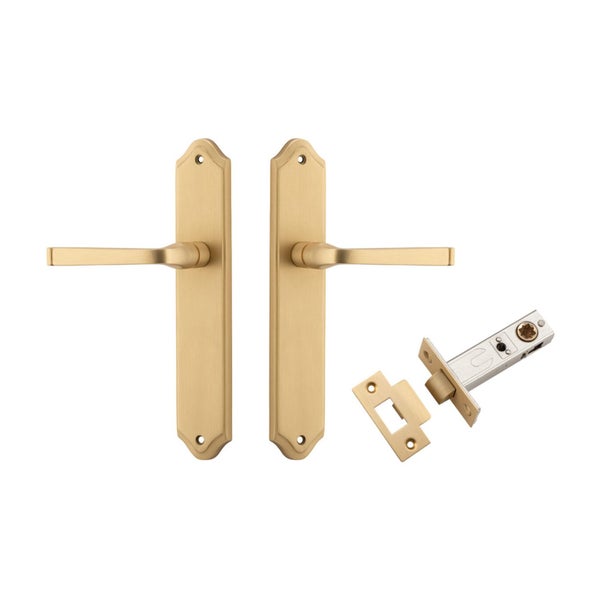 Iver Annecy Door Lever on Shouldered Backplate Passage Kit Carousel 1